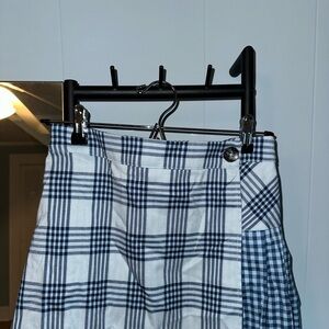 Urban Outfitters Navy Checkered Skirt